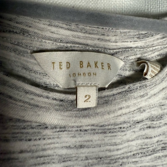 Ted Baker London Julesa Cotton-Blend Grey Tank Top Medium - Picture 4 of 10